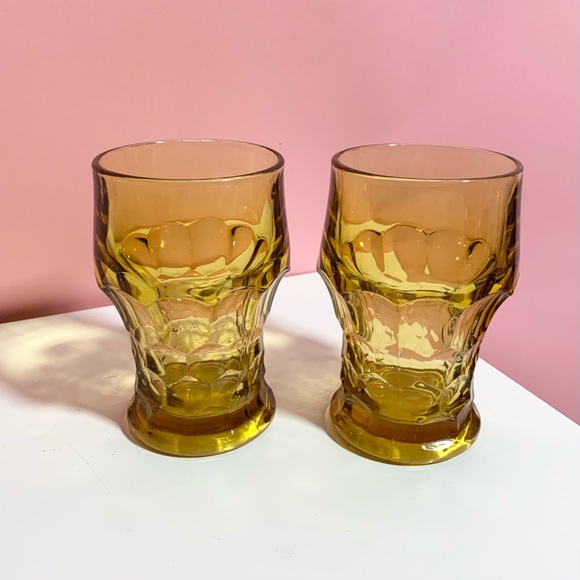 Vintage | Dining | Vintage Yellow Drinking Glasses | Poshmark